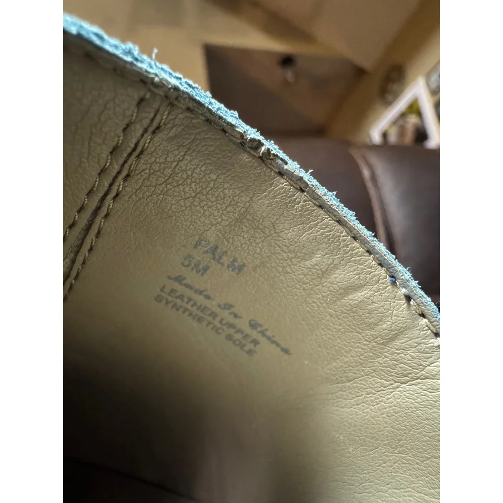 DONALD PLINER | Blue Embossed Suede Espadrille Loafers Size 5
